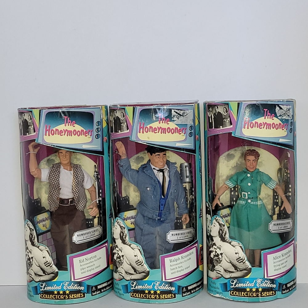 3 Collector Series The Honeymooners  Figures New In Box